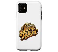 Just Jive Talkin' Retro 70s Soul Funk Disco Typography Case for iPhone 11