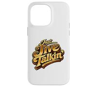 Just Jive Talkin' Retro 70s Soul Funk Disco Typography Case for iPhone 14 Pro Max