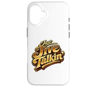 Just Jive Talkin' Retro 70s Soul Funk Disco Typography Case for iPhone 16