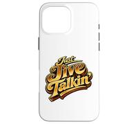 Just Jive Talkin' Retro 70s Soul Funk Disco Typography Case for iPhone 16 Pro Max