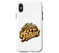 Just Jive Talkin' Retro 70s Soul Funk Disco Typography Case for iPhone X/XS