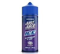 Just Juice 70/30 Vape Liquid, 100ml 0mg Blackcurrant & Lime Ice Vape Juice, E liquid for E-Cigarette, Nic Free Eliquid, Vaping Liquids, 70VG 30PG