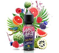 Just Juice Vape Liquid with No Nicotine, 50ml 0mg Shortfill Eliquid, 70/30 Vape Juice in 60ml Bottle, Space for 10ml of Nicotine Shot or Nic Salts, Fruity E Liquid, Cherimoya Grapefruit & Berries