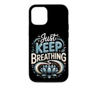 Just Keep Breathing Meditation Mindfulness Zen Case for iPhone 12/12 Pro