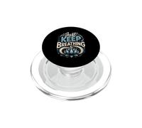 Just Keep Breathing Meditation Mindfulness Zen PopSockets PopGrip for MagSafe