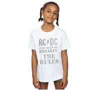 Just Keep On Breaking The Rules Cotton T-Shirt AC/DC White 9 Years