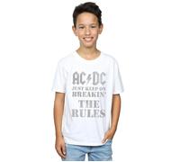 Just Keep On Breaking The Rules T-Shirt AC/DC White 9 Years
