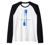 Just Keep Rowing Kayaking Boat Rowing Crew Kayak Raglan Baseball Tee