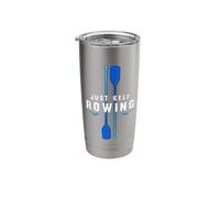 Just Keep Rowing Kayaking Boat Rowing Crew Kayak Stainless Steel Insulated Tumbler