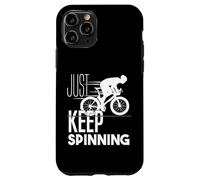 Just Keep Spinning Spin Class Cycling Workout Gym Fitness Case for iPhone 11 Pro