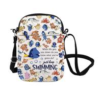 Just Keep Swimming Inspire Crossbody Bag Dory Lover Gift Dory Movie Shoulder Bag Dory Fish Fans Gift Animal Ocean Gift (SWIMMING CB UK)