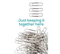 Just Keeping it Together Here: Paperclip Journal - Teal