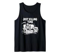 Just Killing Time - Grim Reaper Doom Scrolling Tank Top