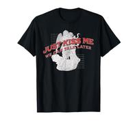 Just Kiss Me We Can Talk Later Funny Love Quote T-Shirt