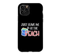 Just Leave Me At The Beach Funny Kids Boys Girls Summer Joke Case for iPhone 11 Pro