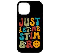 Just Let Me Stim Bro Autism Awareness Groovy Retro Puzzle Case for iPhone 12 mini