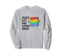 Just Let Me Stim Bro Kids Boys Autistic Autism Awareness Sweatshirt