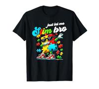 Just Let Me Stim Bro Kids Neurodiversity Autism Awareness T-Shirt