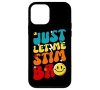 Just Let Me Stim Bro Smile Face Autism Awareness Groovy Case for iPhone 12 mini