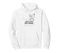 Just Let Them Free Range Hen Lover Backyard Flock Gift Pullover Hoodie