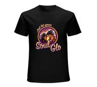 Just Let Your Soul Glo Shirt T Shirt for Men Black XXL