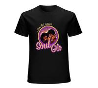 Just Let Your Soul Glo T-Shirt Unisex Gift Men's Black Tees XXL
