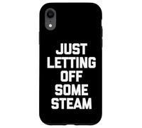 Just Letting Off Some Steam -Funny Saying Workout Muscle Gym Case for iPhone XR