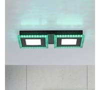 JUST LIGHT. GmbH Acri LED ceiling lamp CCT RGB remote 44 x 20 cm
