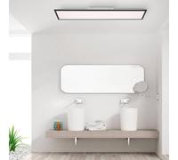 JUST LIGHT. GmbH Flat LED surface-mounted panel CCT black 119x29 cm