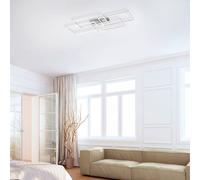 JUST LIGHT. GmbH Iven LED ceiling light, dimmable, steel, 95x51.5cm