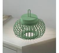 JUST LIGHT. GmbH JUST LIGHT. Akuba LED table lamp, green, 22 cm, bamboo