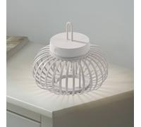 JUST LIGHT. GmbH JUST LIGHT. Akuba LED table lamp, white, 22 cm, bamboo