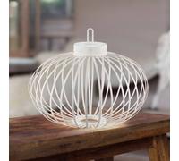 JUST LIGHT. GmbH JUST LIGHT. Akuba LED table lamp, white, 37 cm, bamboo