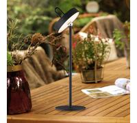 JUST LIGHT. GmbH JUST LIGHT. Amag rechargeable LED table lamp, black, iron, IP44