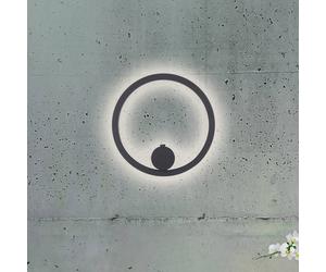 JUST LIGHT. GmbH JUST LIGHT. Archie LED rechargeable wall light, black, 3,000 K