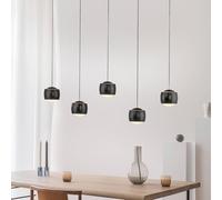JUST LIGHT. GmbH JUST LIGHT. Ballini LED hanging light, black, 5-bulb, Switchmo