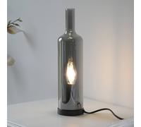 JUST LIGHT. GmbH JUST LIGHT. Bottle table lamp, smoky grey, glass, E14