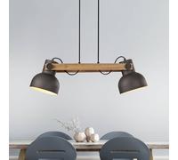 JUST LIGHT. GmbH JUST LIGHT. Cup 2.0 pendant light, 2-bulb, black, metal