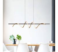 JUST LIGHT. GmbH JUST LIGHT. Emanda LED pendant light, iron, black brass