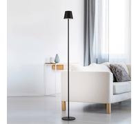 JUST LIGHT. GmbH JUST LIGHT. Euria LED floor lamp with rechargeable battery, black, iron,