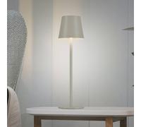 JUST LIGHT. GmbH JUST LIGHT. Euria LED table lamp, grey-beige iron IP54