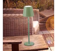 JUST LIGHT. GmbH JUST LIGHT. Euria rechargeable LED table lamp, green, iron, IP54