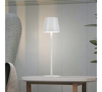 JUST LIGHT. GmbH JUST LIGHT. Euria rechargeable LED table lamp, white, iron, IP54