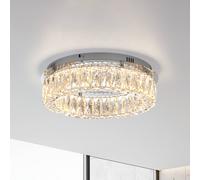 JUST LIGHT. GmbH JUST LIGHT. Kulunka LED ceiling light, iron, crystal glass