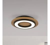 JUST LIGHT. GmbH JUST LIGHT. LED ceiling light Tola, round, wood, 3,000 K
