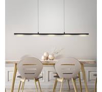 JUST LIGHT. GmbH JUST LIGHT. LED pendant light Nele, black, iron, glass