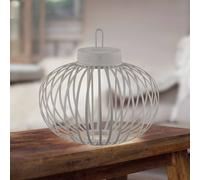 JUST LIGHT. GmbH JUST LIGHT. LED table lamp Akuba grey-beige 33cm bamboo
