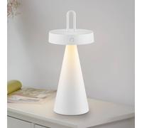 JUST LIGHT. GmbH JUST LIGHT. LED table lamp Alwa, white, iron, IP44