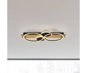 JUST LIGHT. GmbH JUST LIGHT. Trooper LED ceiling light, iron, wood