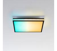 JUST LIGHT. GmbH LED ceiling lamp Mario, CTT, RGB, 45x45cm, black
